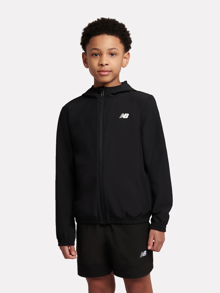 New Balance Black Panelled Track Jacket - Image 1 of 11