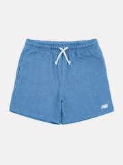 New Balance Blue French Terry Small Logo Shorts - Image 14 of 16