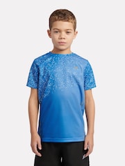 New Balance Blue Ombre Sports T-Shirt - Image 2 of 9