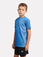 New Balance Blue Ombre Sports T-Shirt - Image 3 of 9