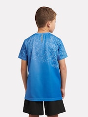 New Balance Blue Ombre Sports T-Shirt - Image 4 of 9