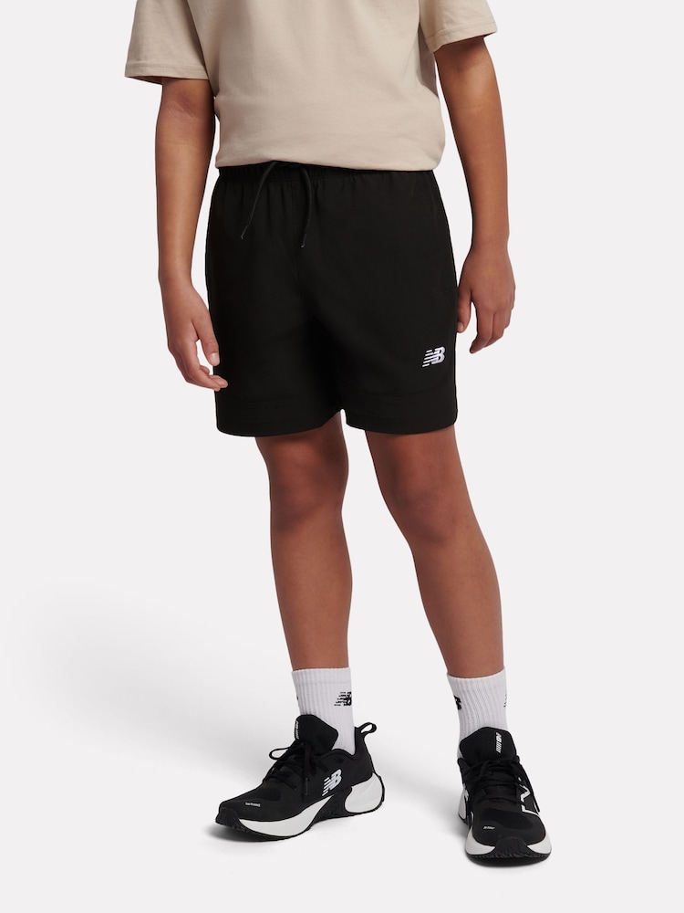 New Balance Black Athletics Stretch Woven Shorts - Image 1 of 8