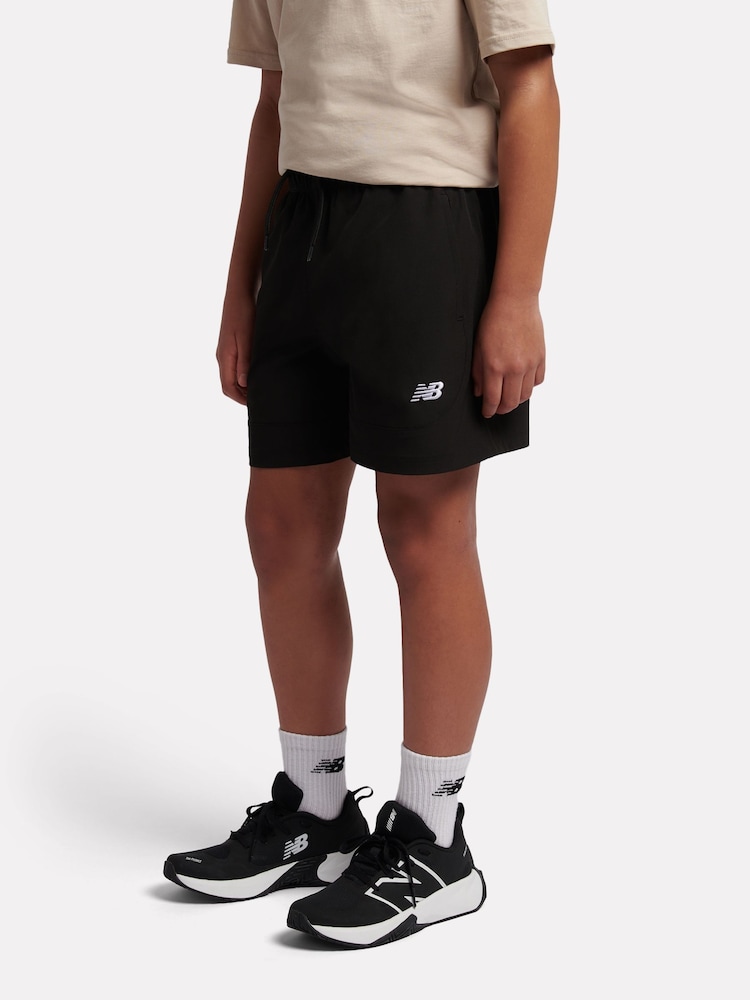 New Balance Black Athletics Stretch Woven Shorts - Image 2 of 8