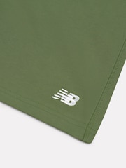 New Balance Mint Green French Terry Small Logo Cotton Shorts - Image 8 of 8