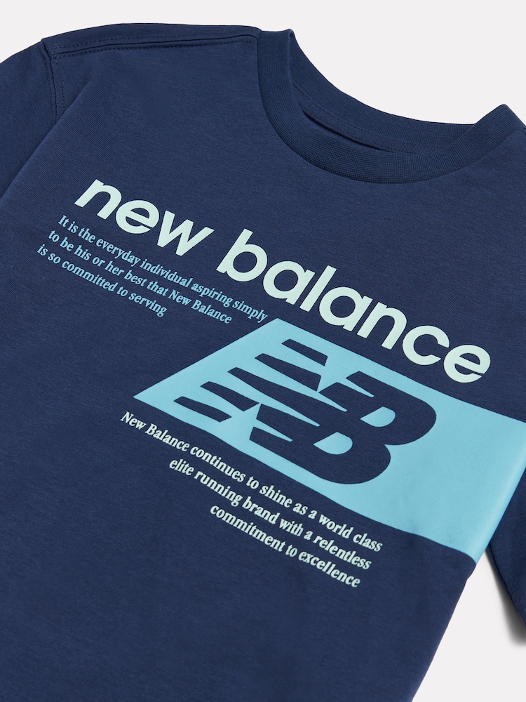 New Balance Blue Players Graphic T-Shirt - Image 3 of 3