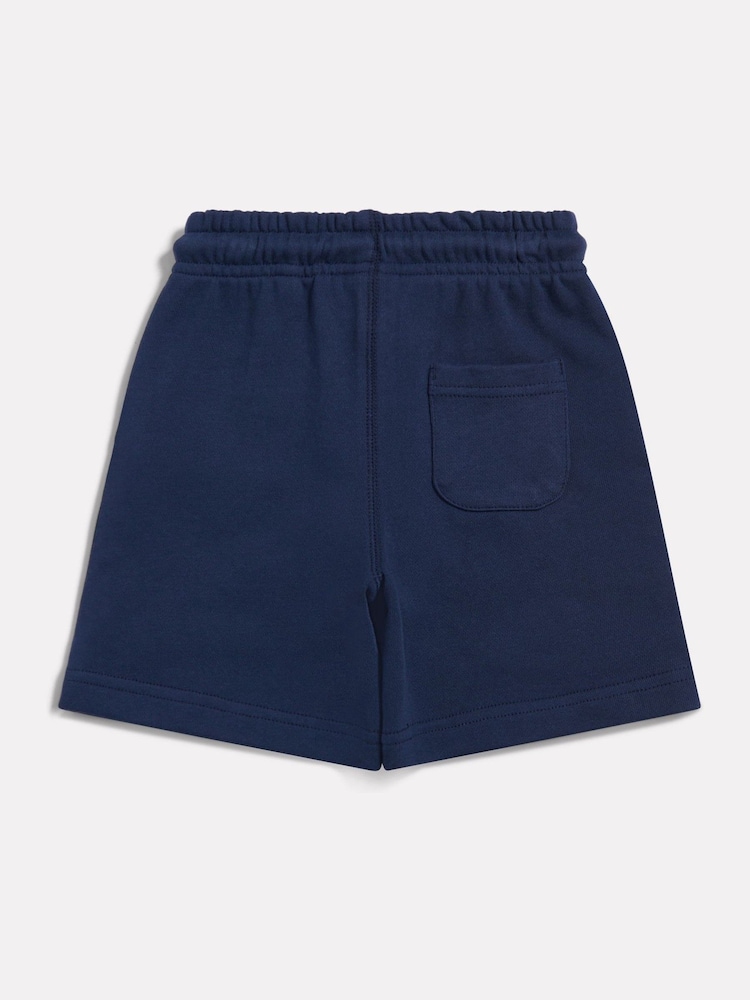 New Balance Navy Small Logo French Terry Shorts - Image 2 of 3