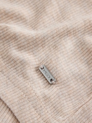 دقيق الشوفان - Lace Ribbed Cardigan Long Sleeve Pyjamas - صورة 8 من 8