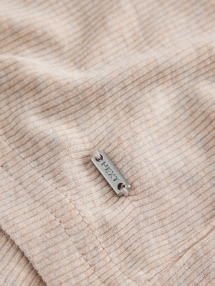 دقيق الشوفان - Lace Ribbed Cardigan Long Sleeve Pyjamas - صورة 8 من 8 دقيق الشوفان - Lace Ribbed Cardigan Long Sleeve Pyjamas - صورة 8 من 8