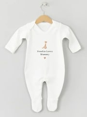 Personalised Loves Sleepsuit by Koko Blossom - Image 1 of 1