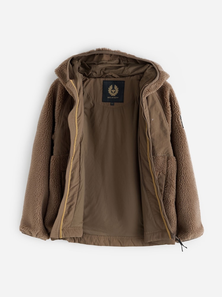 Belstaff Tan Brown Borg Jacket - Image 2 of 6 Belstaff Tan Brown Borg Jacket - Image 2 of 6