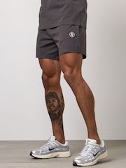 Gym King Grey Pro Logo Jersey 6" Shorts - Image 3 of 3