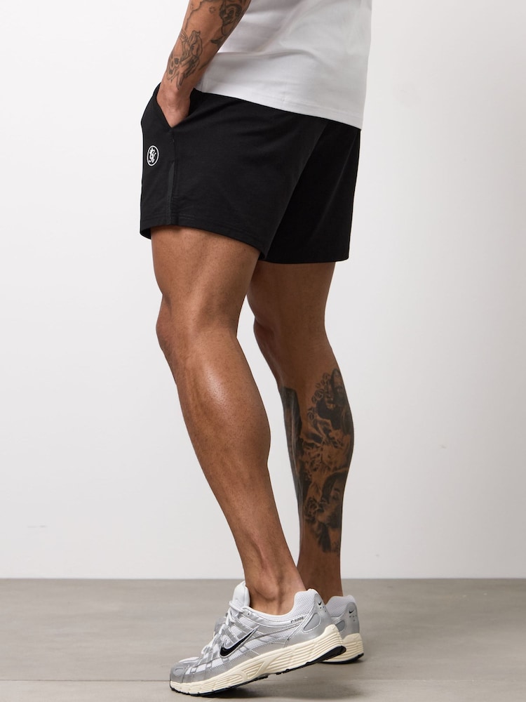 Gym King Black Pro Logo Jersey 6" Shorts - Image 2 of 3