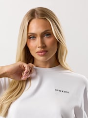Gym King White Oversized 365 Boyfriend T-Shirt - Image 4 of 5