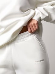 Gym King White Boyfriend Fleece Joggers - Image 4 of 5