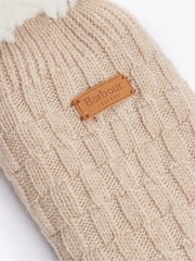 Barbour® Beige Cable Knit Lounge Socks - Image 3 of 4