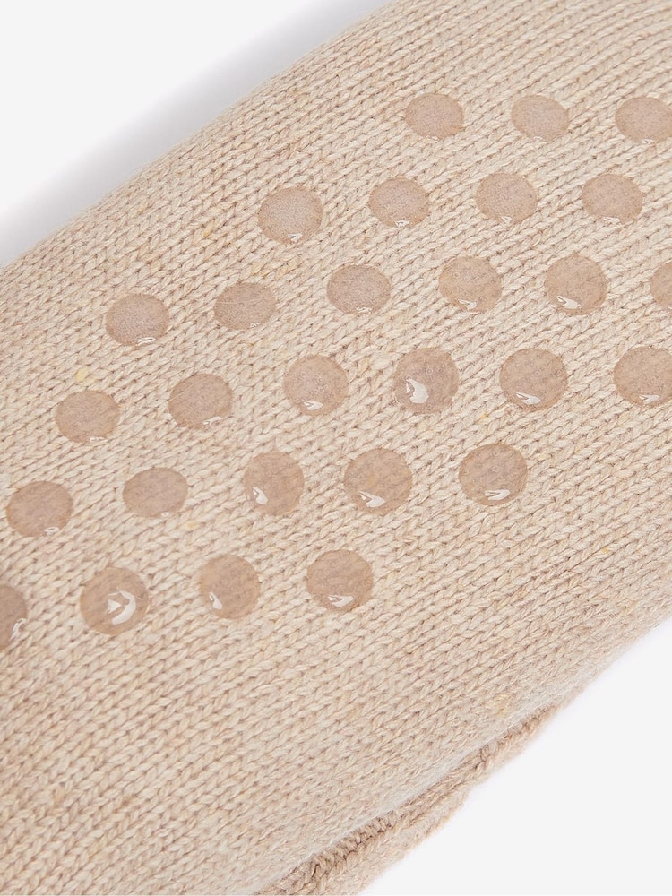 Barbour® Beige Cable Knit Lounge Socks - Image 4 of 4 Barbour® Beige Cable Knit Lounge Socks - Image 4 of 4