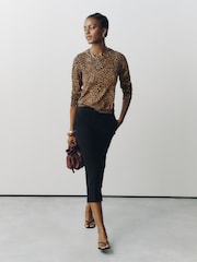 Animal Cotton Rich Soft Touch Long Sleeve Crew Neck Jumper - Image 3 of 5
