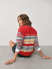 Red Supersoft Crew Neck Long Sleeve Jumper - Image 1 of 2