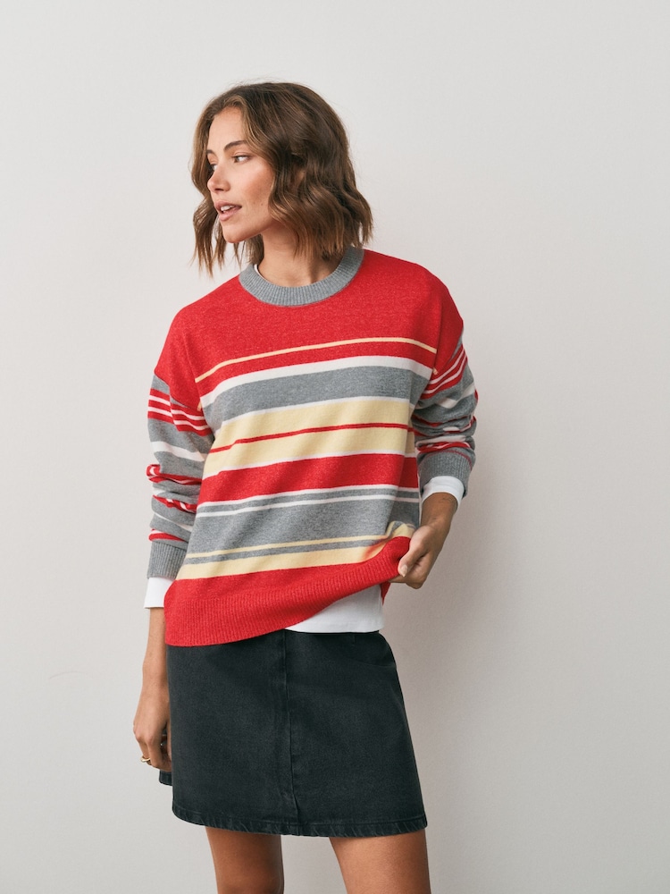 Red Supersoft Crew Neck Long Sleeve Jumper - Image 2 of 2