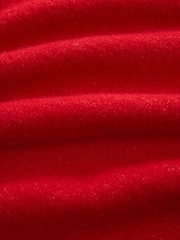 Rouge - Long Sleeve V-Neck Knit Jumper With Wool - Image 7 de 8