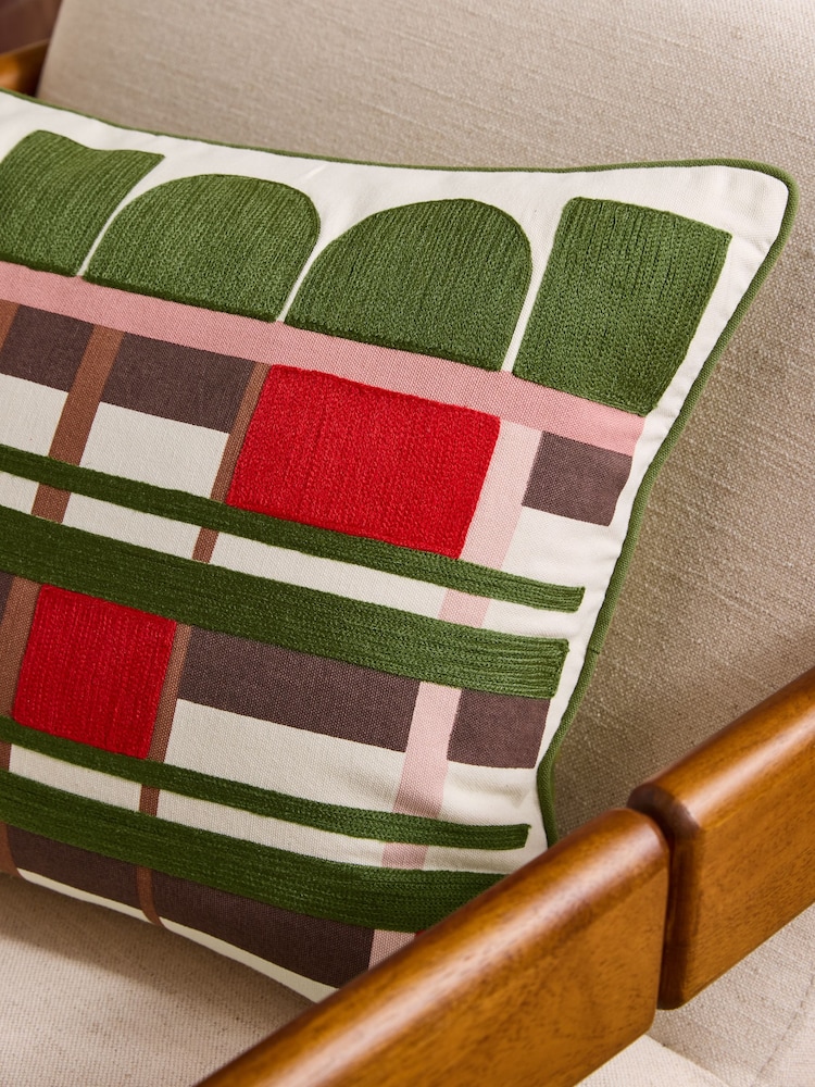 MADE.COM Green Barbican Tier Cushion - Image 2 of 4 MADE.COM Green Barbican Tier Cushion - Image 2 of 4