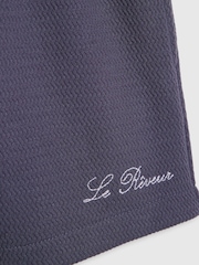 River Island Boxy Texture Revere Shirt & Shorts - Bild 4 von 5