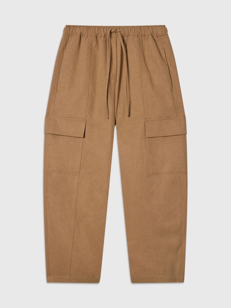 Whistles Nude Petite Utility Cotton Barrel Trousers - Image 5 of 5