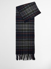 Barbour® Navy Check Scarf - Image 2 of 4