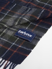 Barbour® Navy Check Scarf - Image 4 of 4