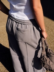 self. Charcoal Grey Wide Leg Joggers - Image 4 of 5