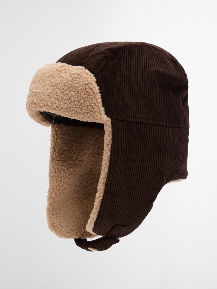 Barbour® Brown Westdale Trapper Hat - Image 1 of 4 Barbour® Brown Westdale Trapper Hat - Image 1 of 4