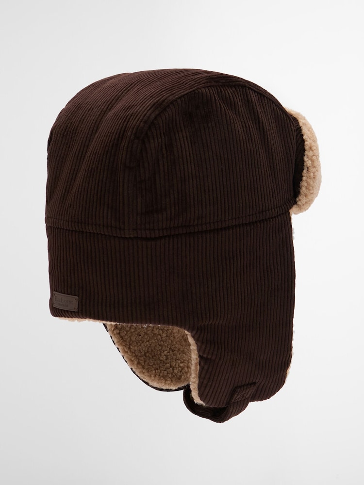 Barbour® Brown Westdale Trapper Hat - Image 2 of 4 Barbour® Brown Westdale Trapper Hat - Image 2 of 4