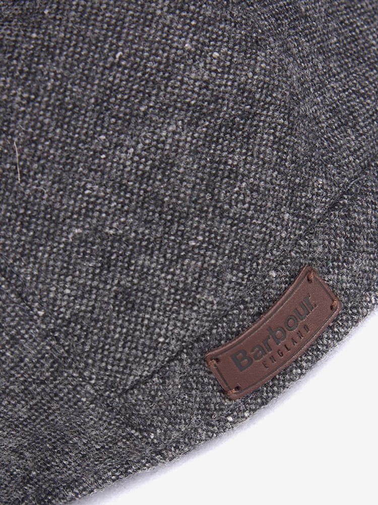 Barbour® Grey Barlow Flat Cap - Image 3 of 3