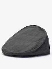 Barbour® Black Wax Flat Cap - Image 1 of 2