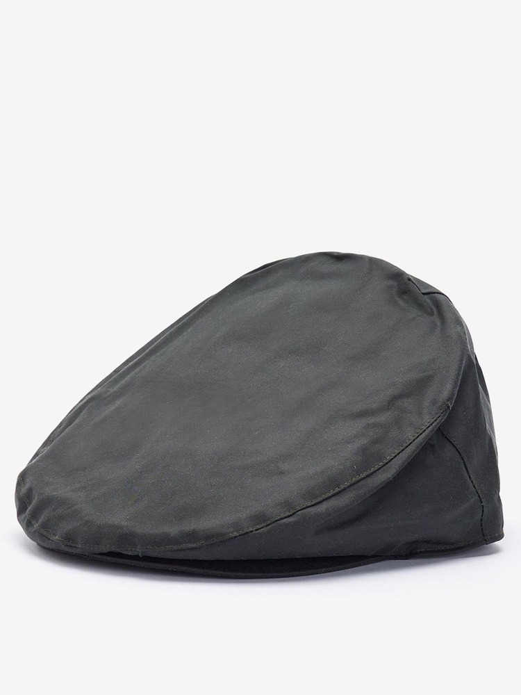 Barbour® Black Wax Flat Cap - Image 1 of 2 Barbour® Black Wax Flat Cap - Image 1 of 2