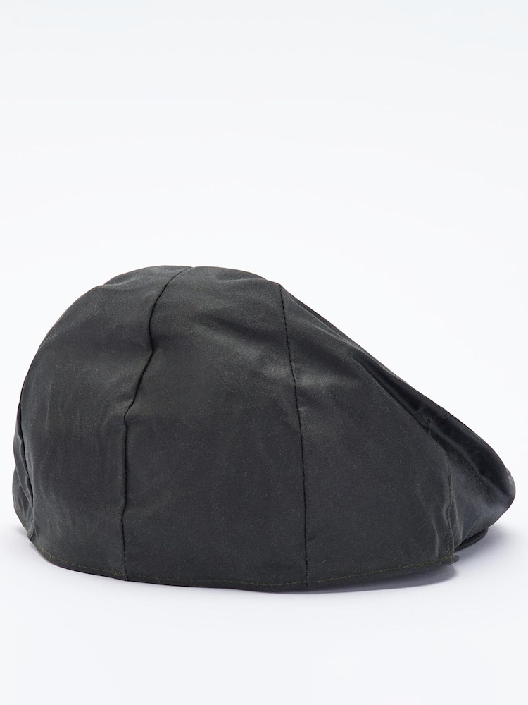 Barbour® Black Wax Flat Cap - Image 2 of 2 Barbour® Black Wax Flat Cap - Image 2 of 2