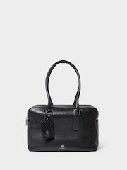 Osprey London Black The High Flyer Leather Shoulder Bag - Image 2 of 4
