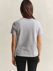 GANT Grey Varsity Graphic T-Shirt - Image 2 of 5