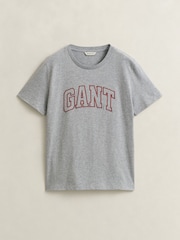 GANT Grey Varsity Graphic T-Shirt - Image 5 of 5