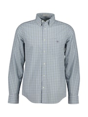 GANT Blue Poplin Micro Check Shirt - Image 1 of 1