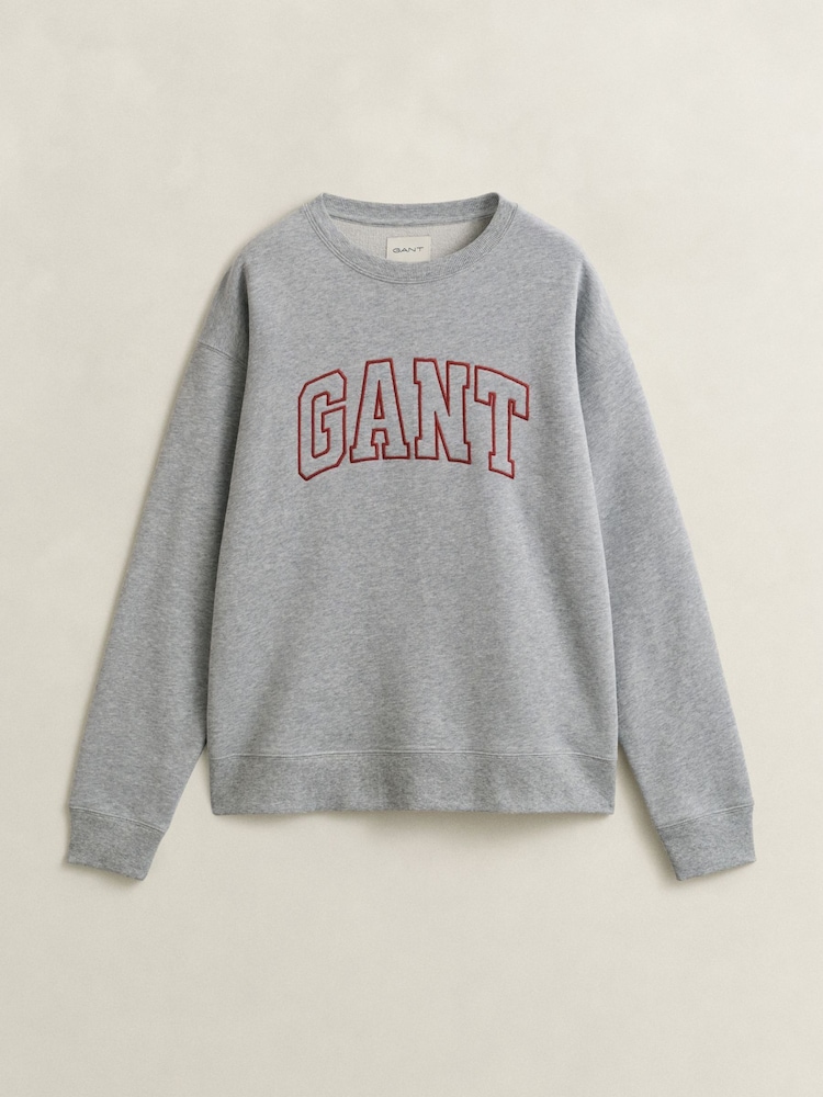 Sweat-shirt à col rond avec logo graphique GANT - Image 5 sur 5