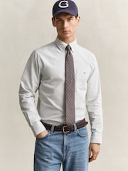 GANT Blue Classic Oxford Stripe Shirt - Image 1 of 7