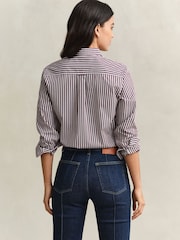 GANT Red Classic Poplin Stripe Shirt - Image 3 of 7