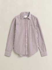 GANT Red Classic Poplin Stripe Shirt - Image 7 of 7