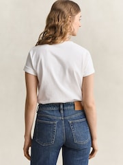 GANT Cream Varsity Graphic T-Shirt - Image 2 of 6