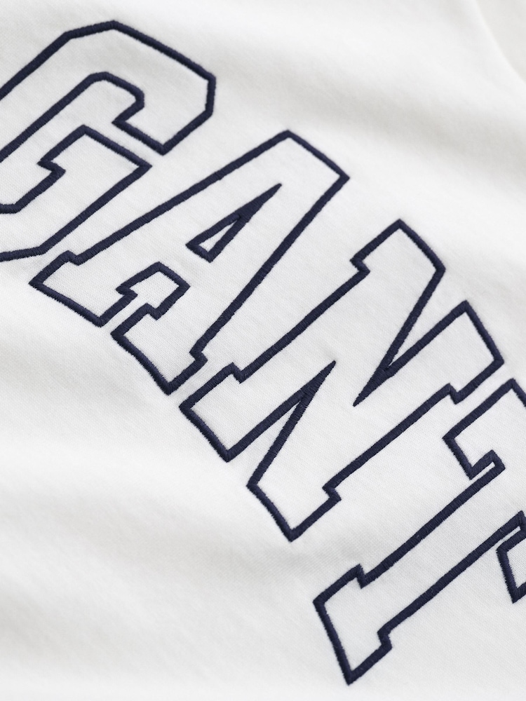 GANT Cream Varsity Graphic T-Shirt - Image 6 of 6 GANT Cream Varsity Graphic T-Shirt - Image 6 of 6