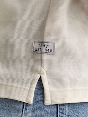 GANT 마이크로 텍스처 폴로 셔츠 - 6의 이미지 5