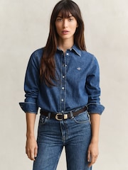 GANT Blue Denim Shirt - Image 1 of 7