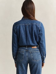 GANT Blue Denim Shirt - Image 3 of 7