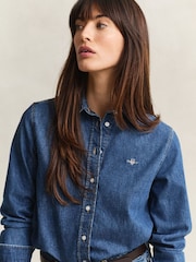 GANT Blue Denim Shirt - Image 5 of 7